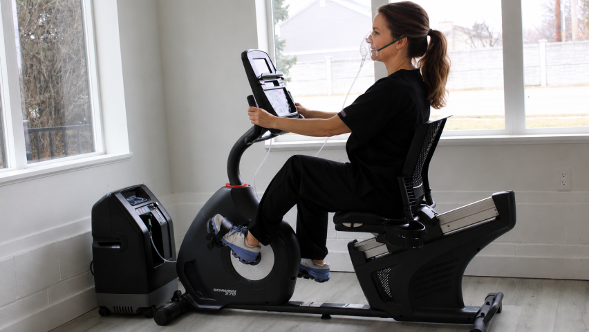 Exercise with Oxygen Therapy Image